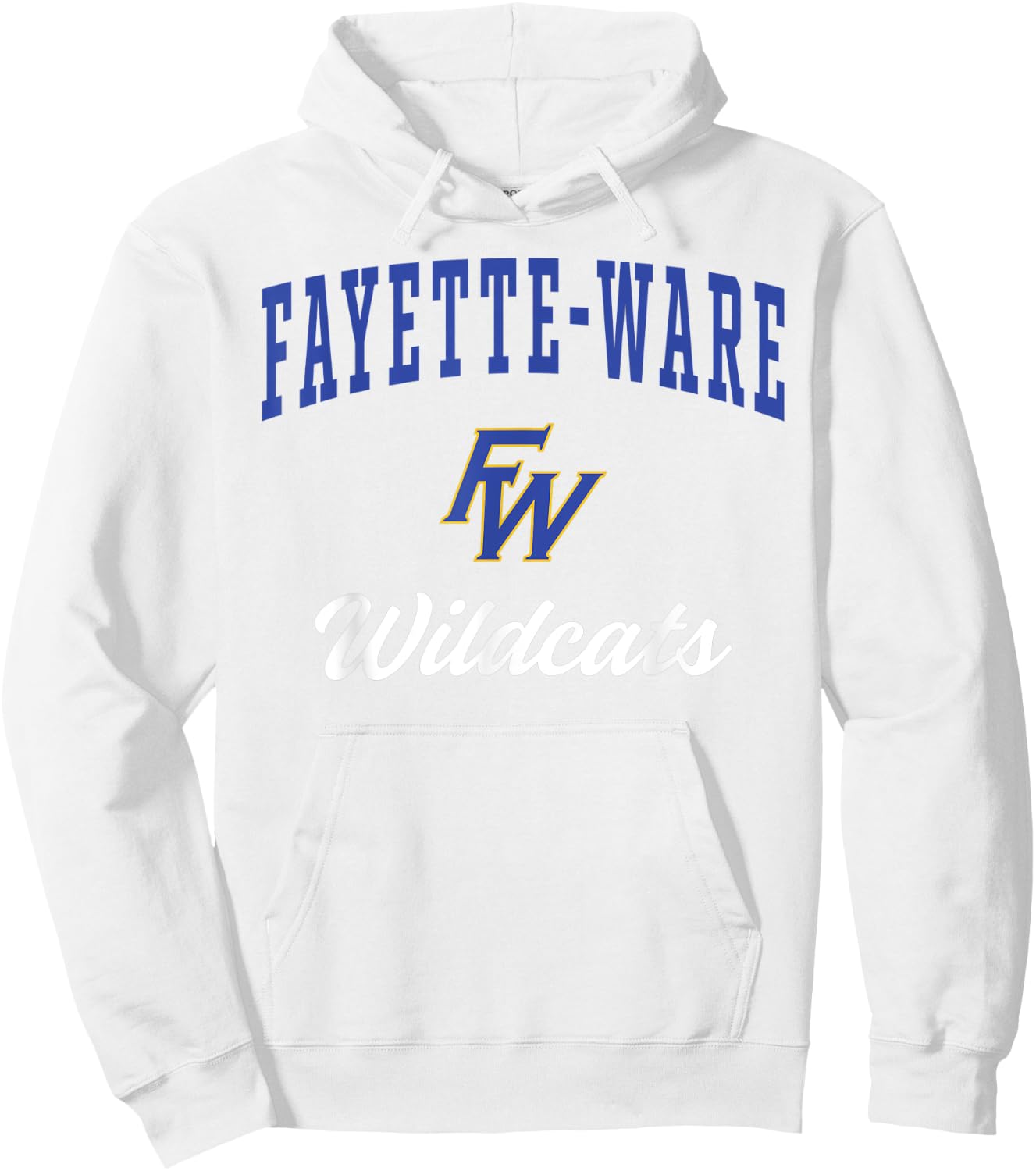 Fayette-Ware High School Wildcats Hoodie - Hoodie | White
