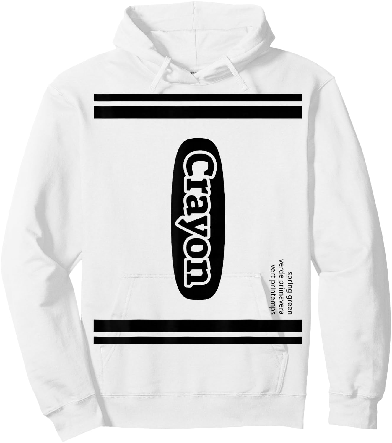 Crayon Spring Green Group Costume Hoodie - Hoodie | White
