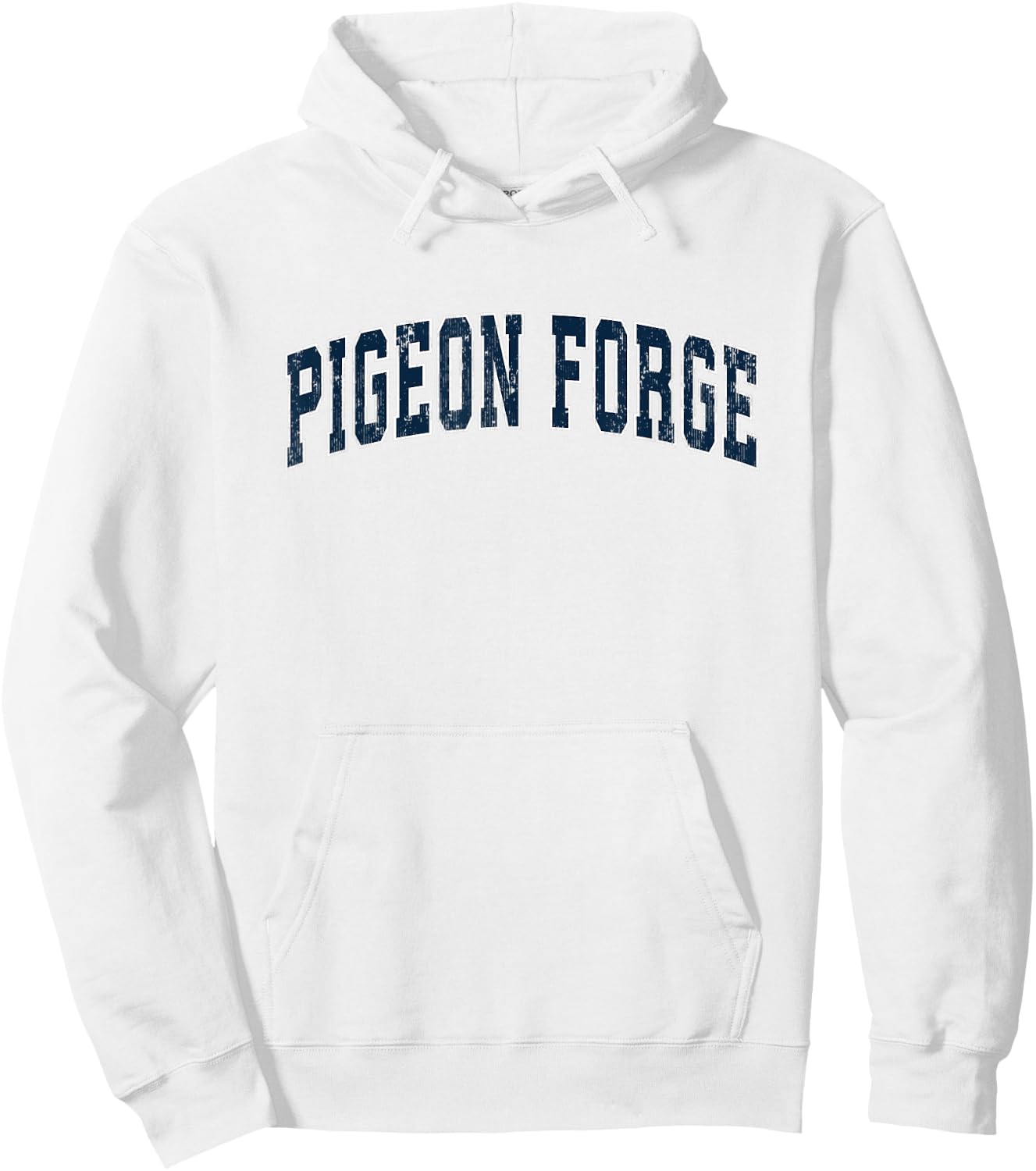 Pigeon Forge Tennessee TN Vintage Sports Design Navy Design Hoodie - Hoodie | White