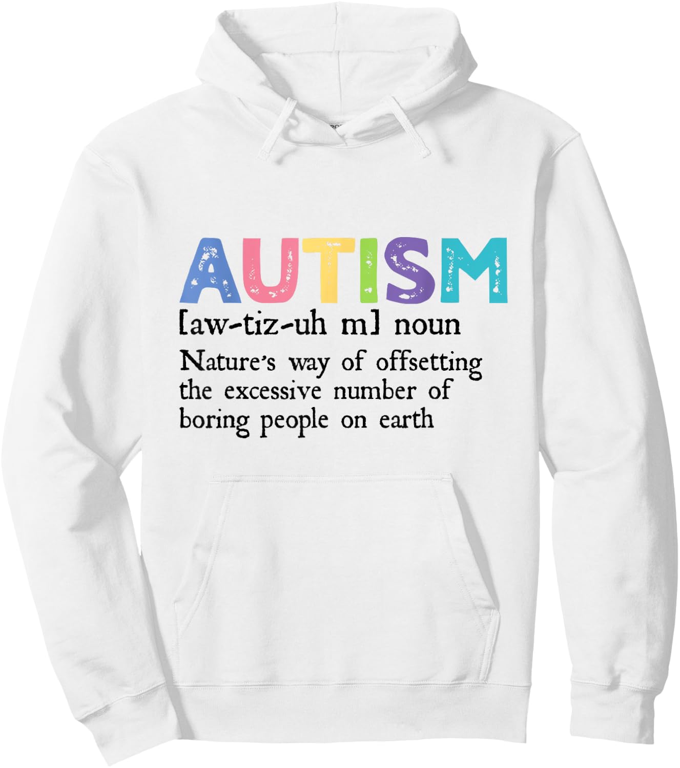 Autism Definition Autism Awareness Acceptance Gift Hoodie - Hoodie | White