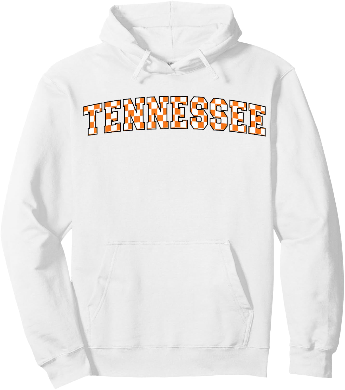 Classic Tennessee TN State Varsity Style Orange Hoodie - Hoodie | White
