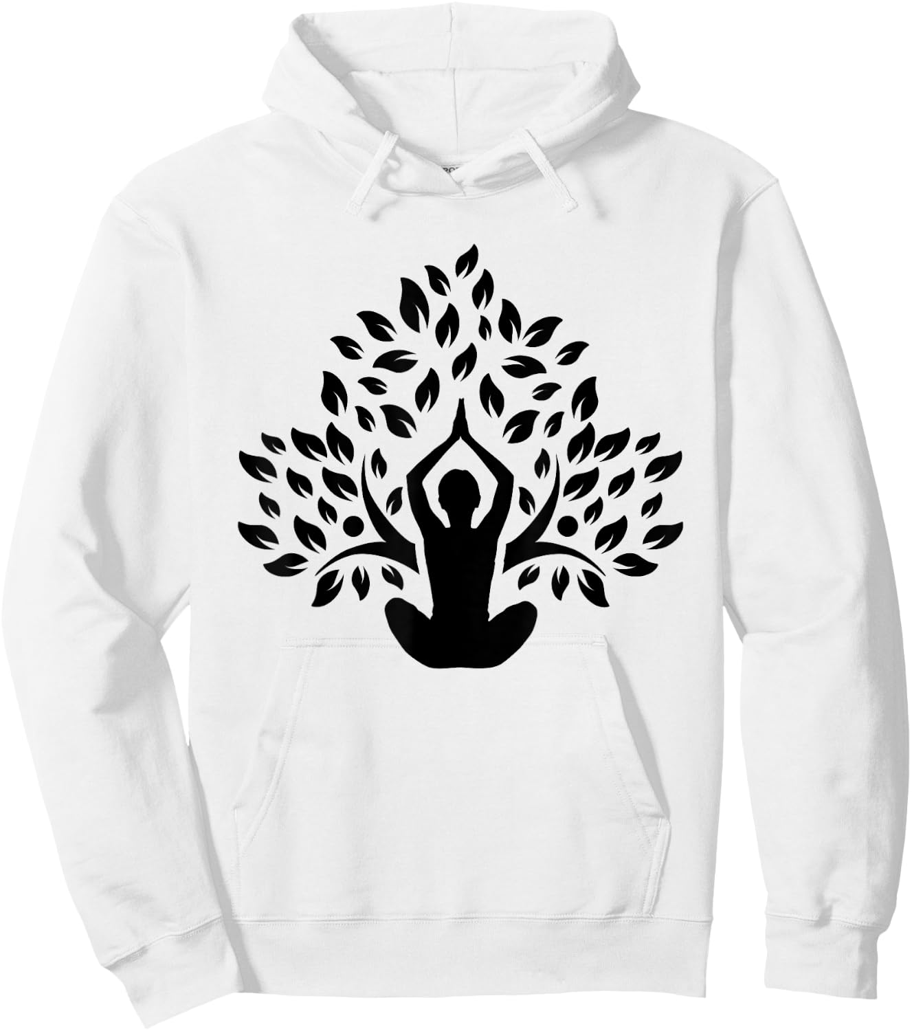 Yoga Pose Tree Meditation Yoga Lover Gift Hoodie - Hoodie | White