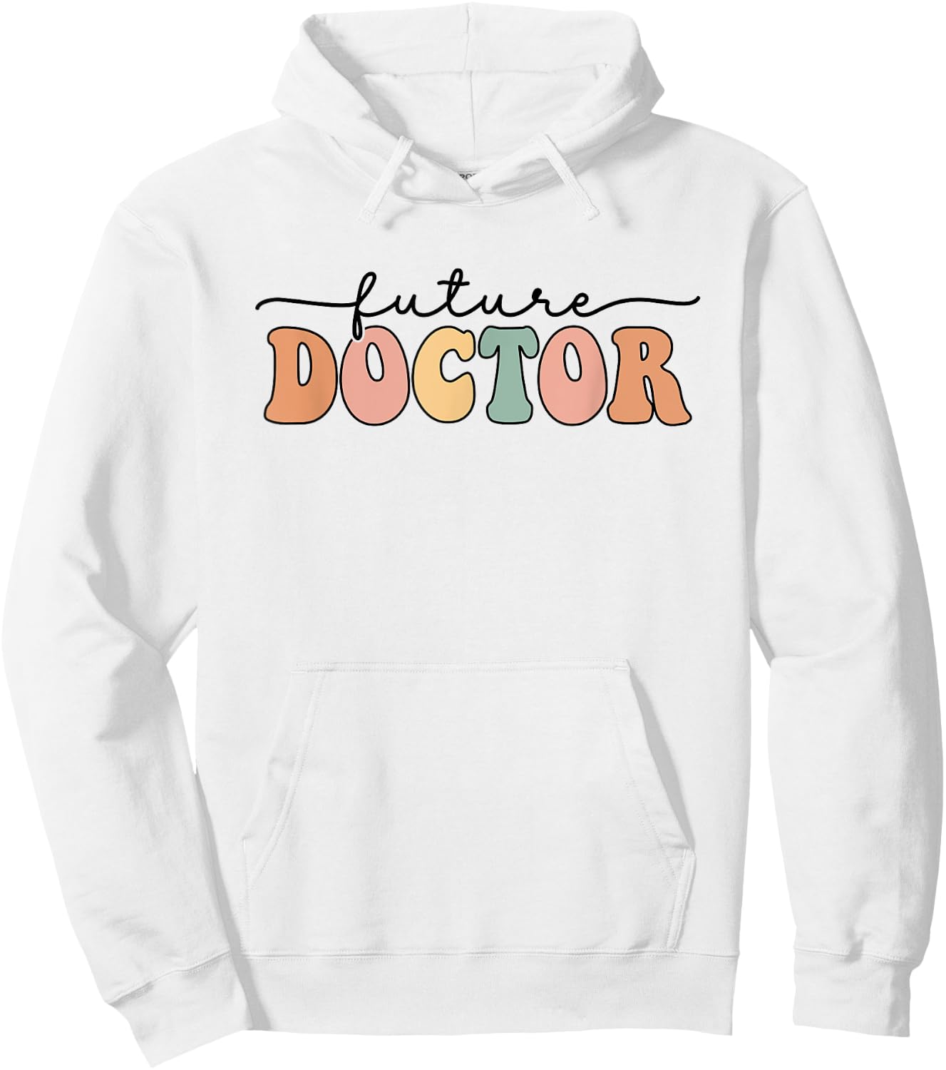 Retro Future Doctor Medical School For Medical Students Hoodie - Hoodie | White