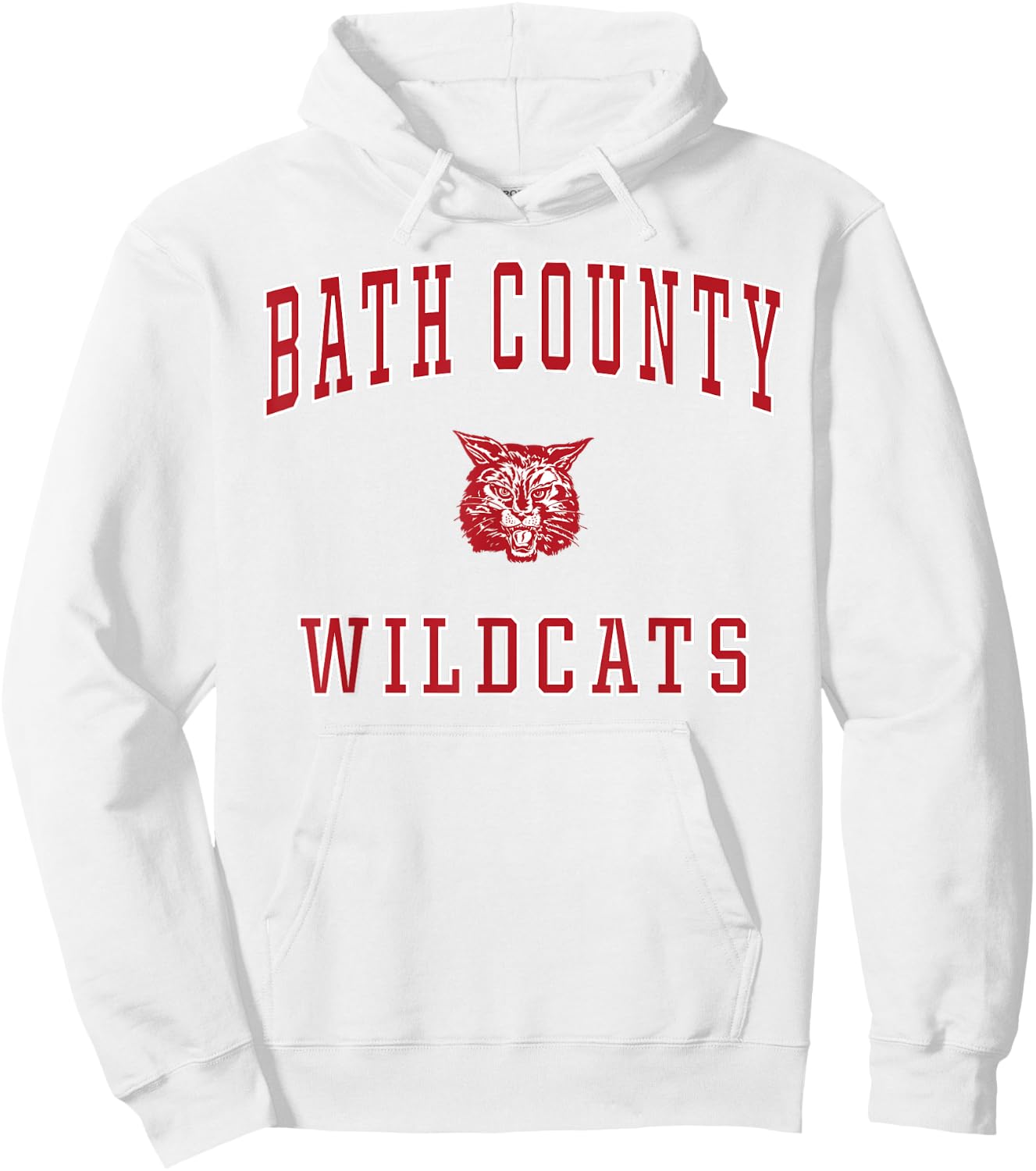 Bath County High School Wildcats Hoodie - Hoodie | White
