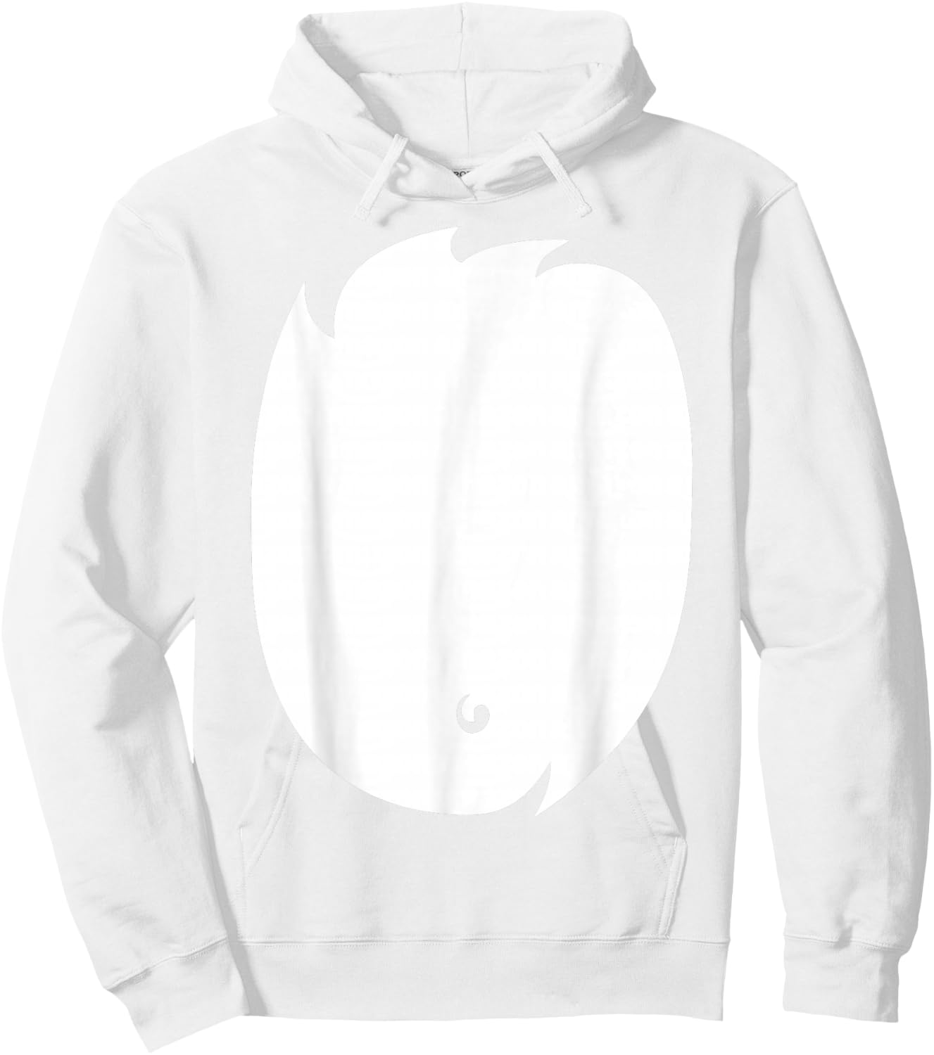 Fox Costume Shirt Cute Fox Belly DIY Halloween Hoodie - Hoodie | White