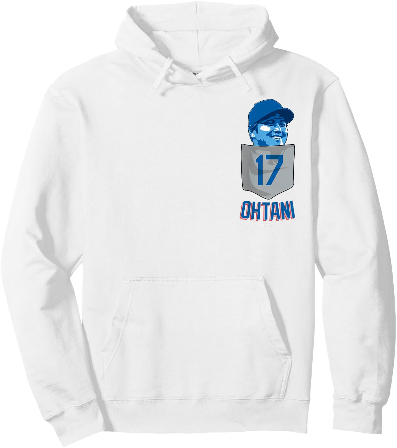 Shohei Ohtani Los Angeles Baseball Pocket MLBPA Hoodie - Hoodie | White