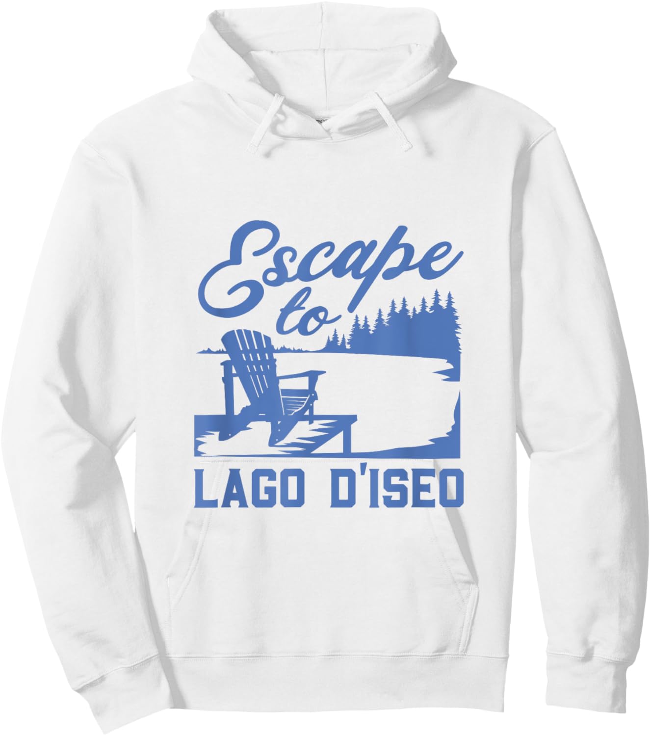 Escape to Lago d'Iseo Hoodie - Hoodie | White