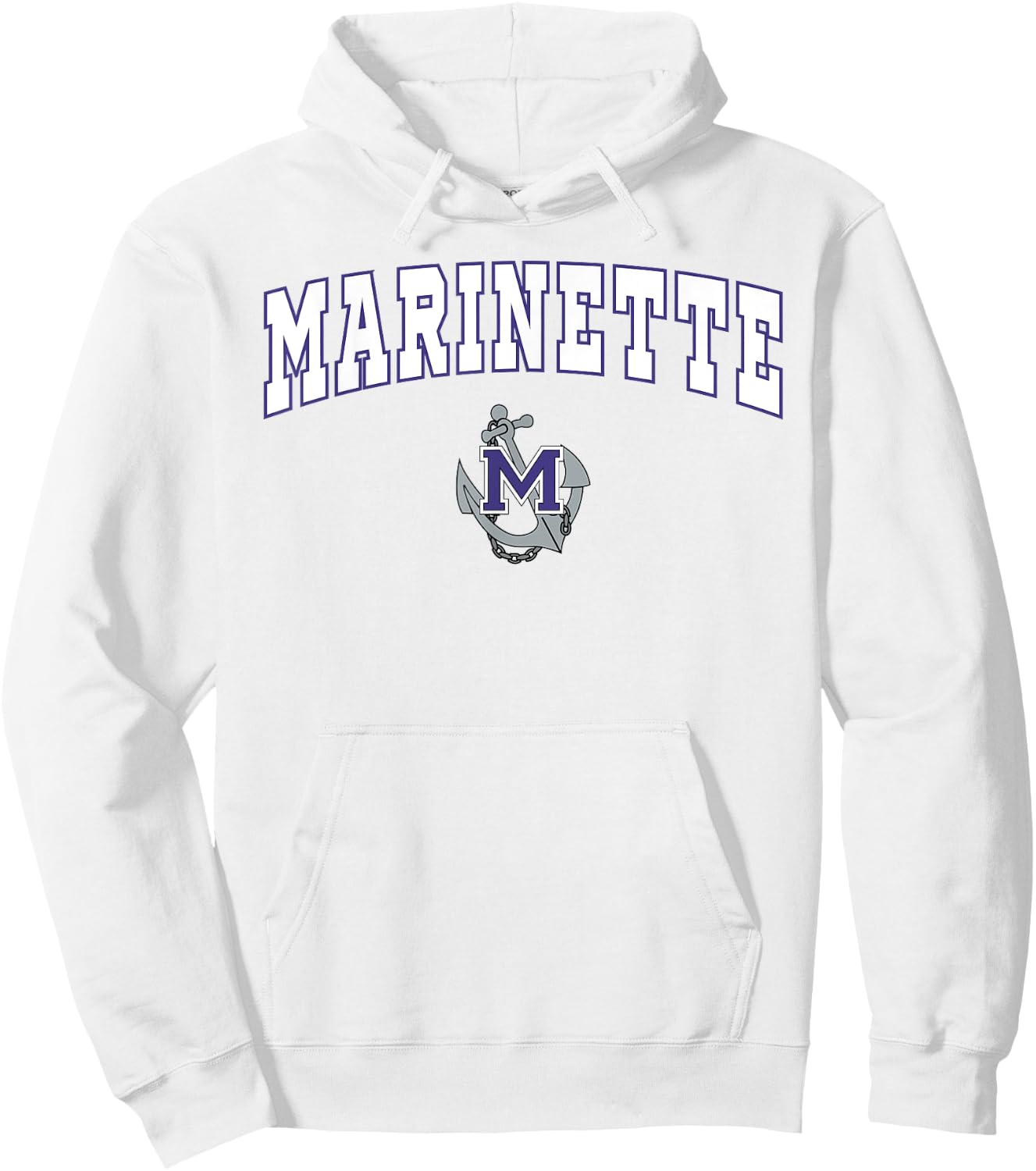 Marinette High School Marines Hoodie - Hoodie | White