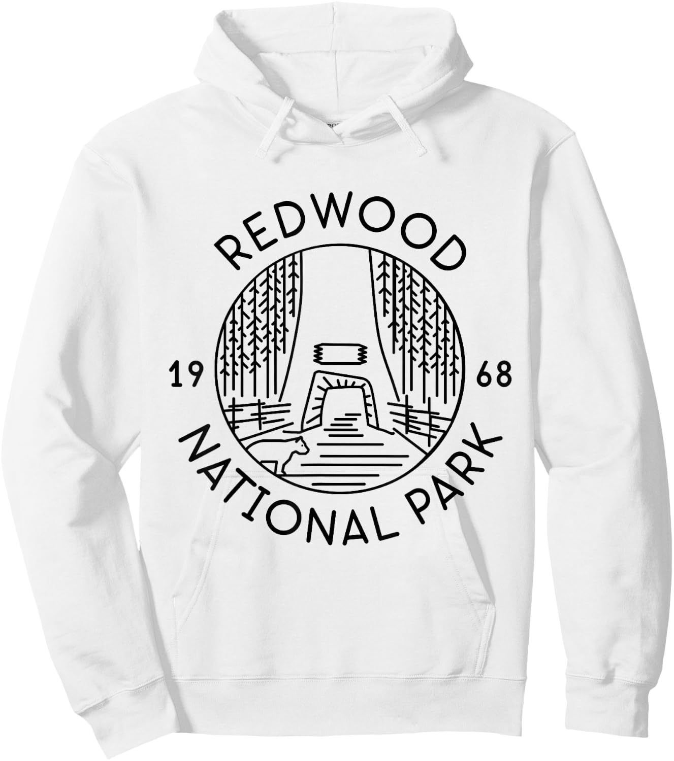 Redwood National Park 1968 California Del Norte Humboldt Hoodie - Hoodie | White