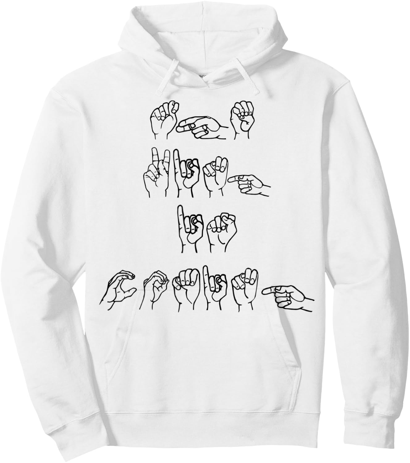 Deaf ASL The King Is Coming Revelation Christian Rapture Hoodie - Hoodie | White