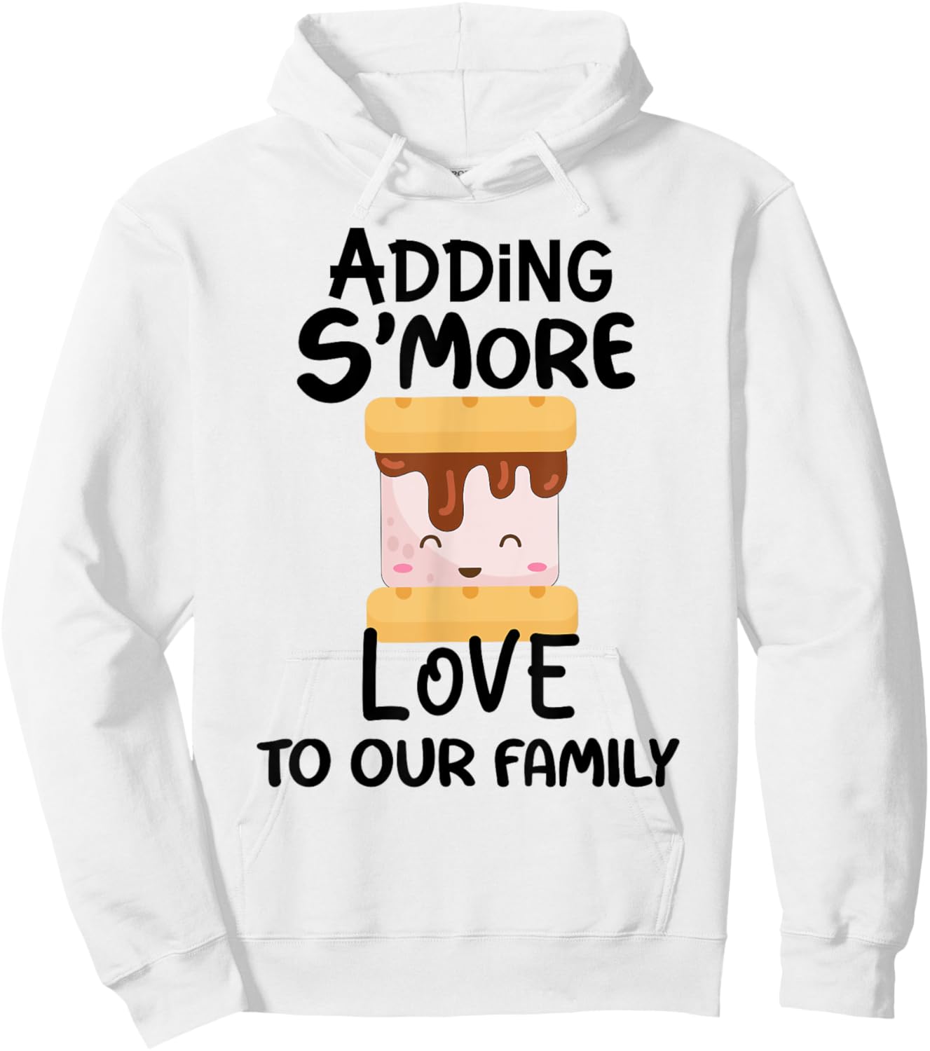 Adding Smore Love To Our Family Camping Pregnancy Announceme Hoodie - Hoodie | White