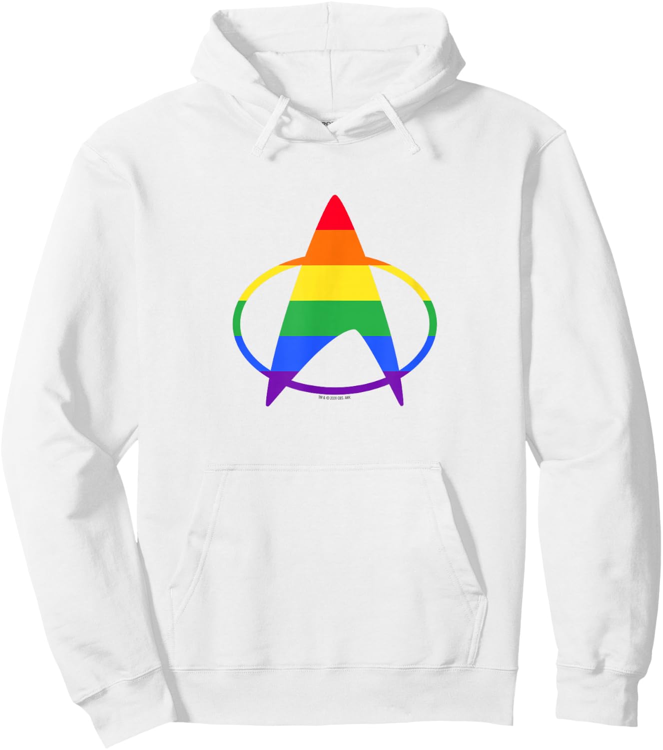 Star Trek: The Next Generation Pride Delta Hoodie - Hoodie | White