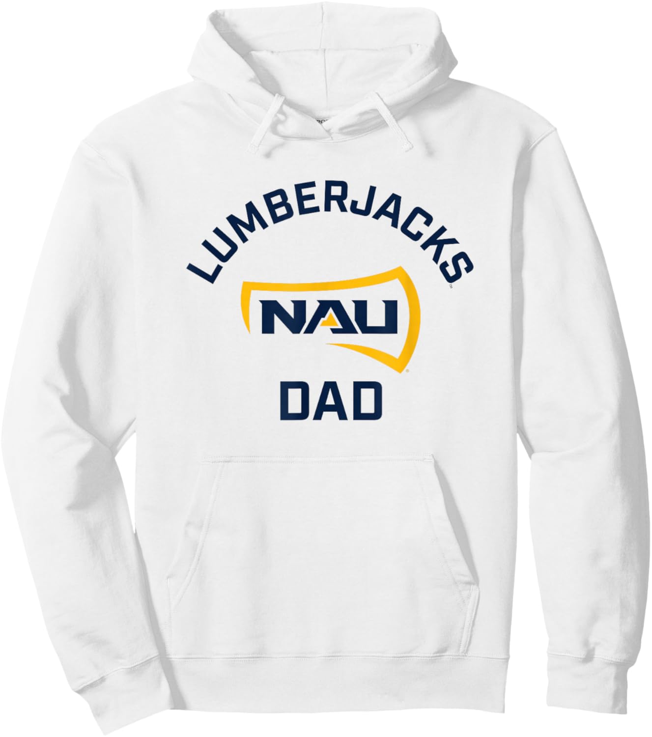 Northern Arizona NAU Lumberjacks Arched Dad Hoodie - Hoodie | White