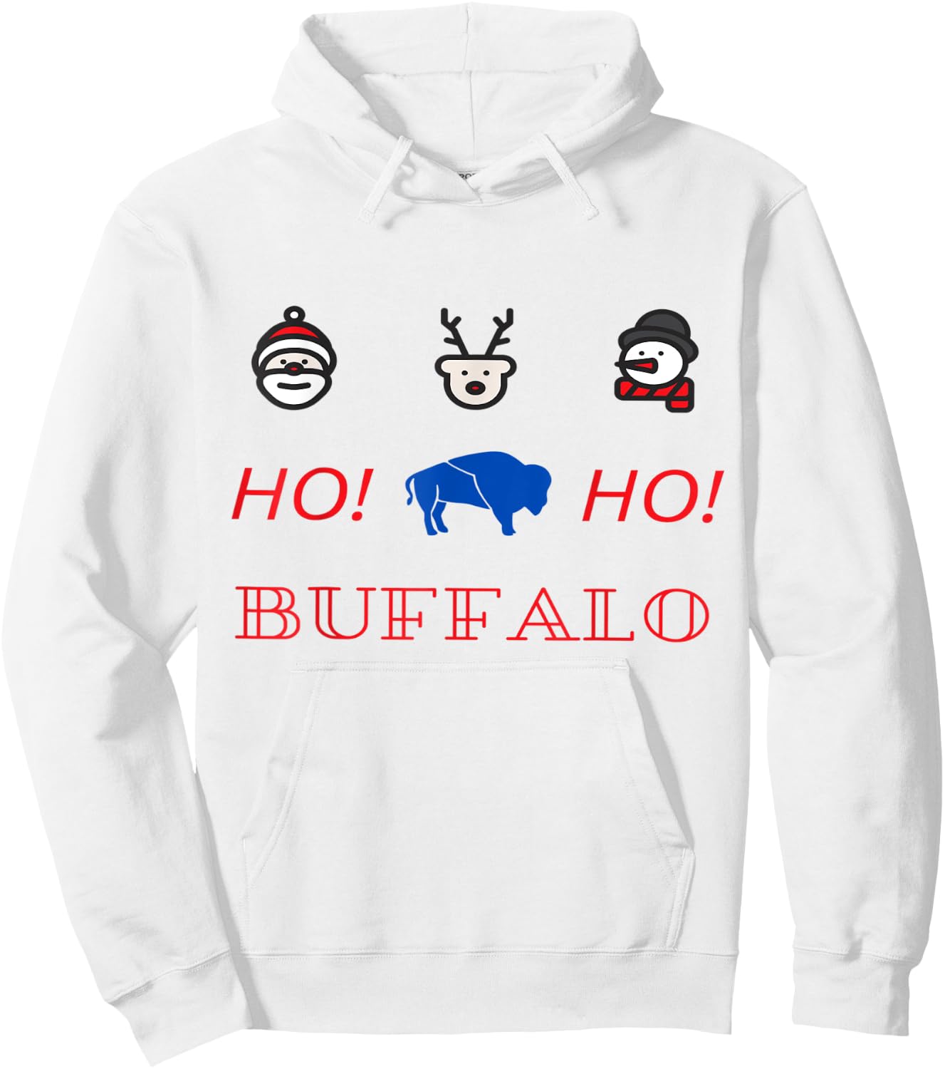 Buffalo Christmas Hoodie - Hoodie | White