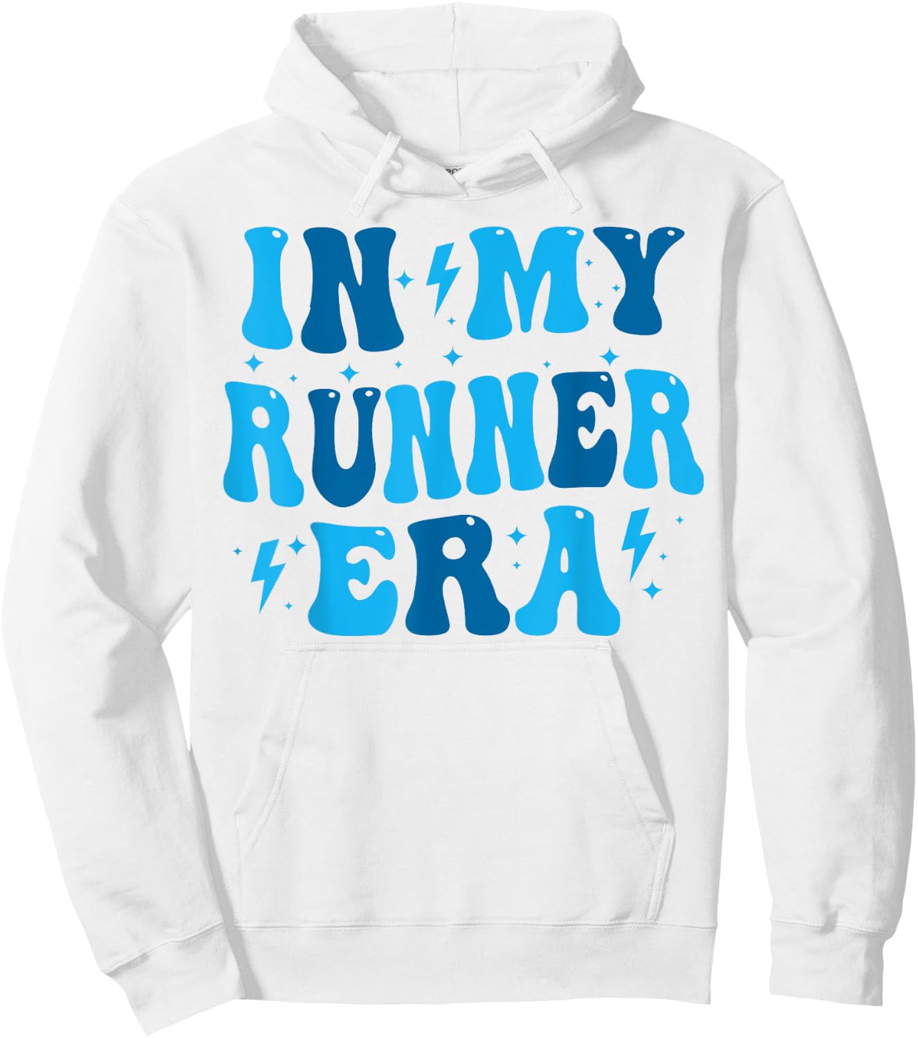 In My Runner Era Groovy Running Lover Runner Hoodie - Hoodie | White