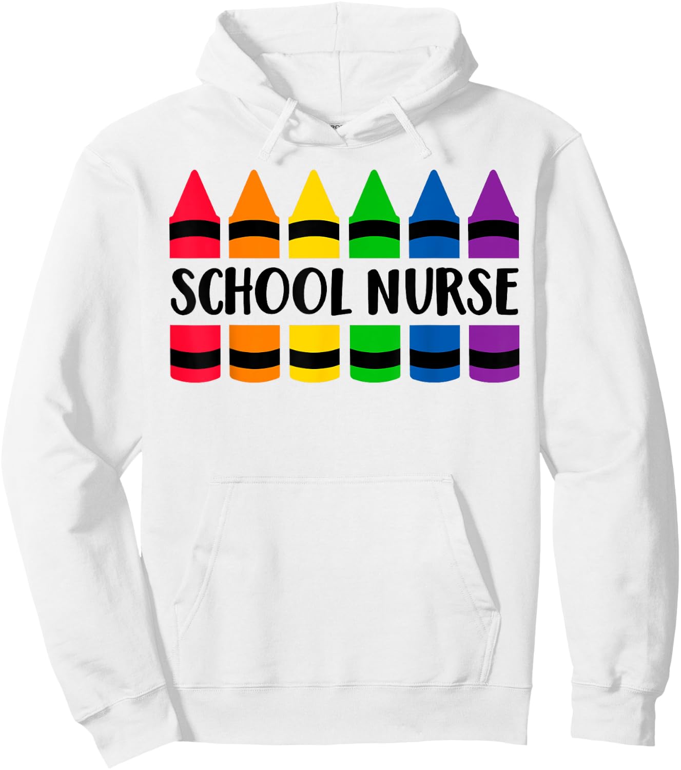 School Nurse Teacher Crayon - CRAY Teacher Women Hoodie - Hoodie | White