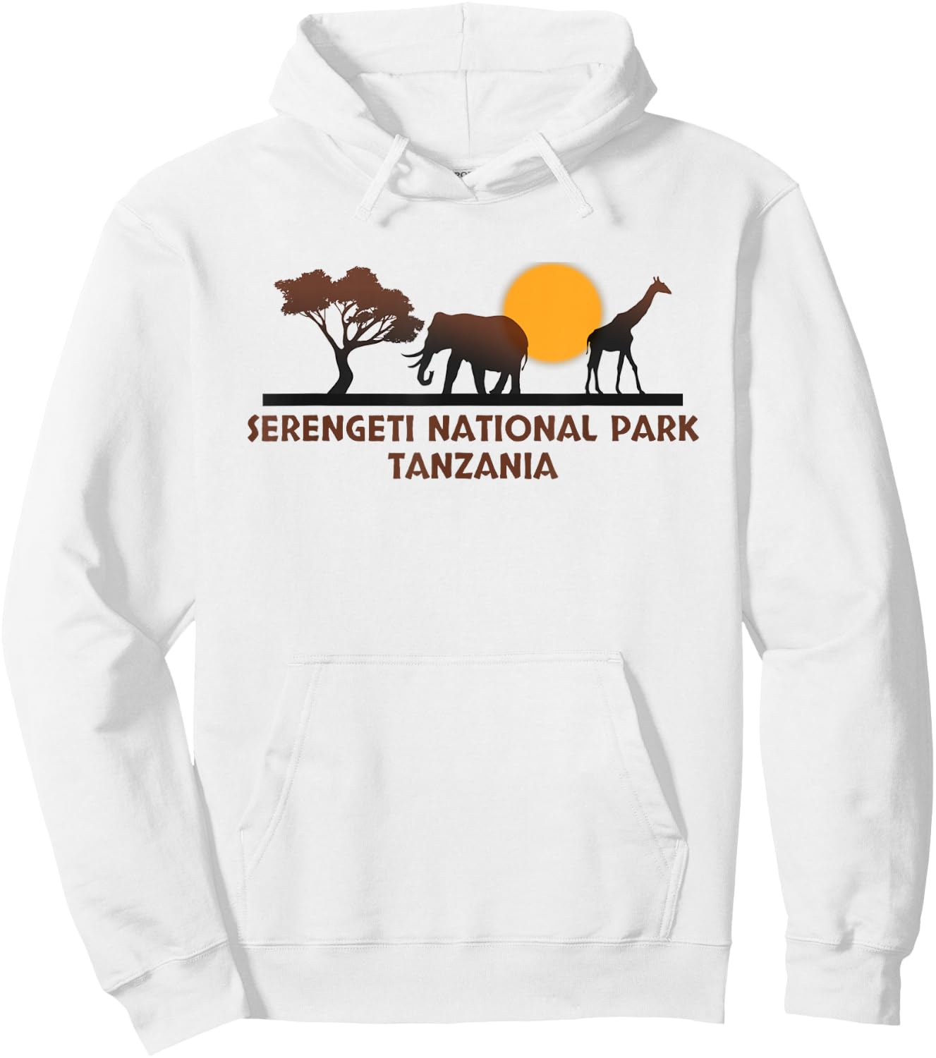 Serengeti National Park Tanzania Hoodie - Hoodie | White