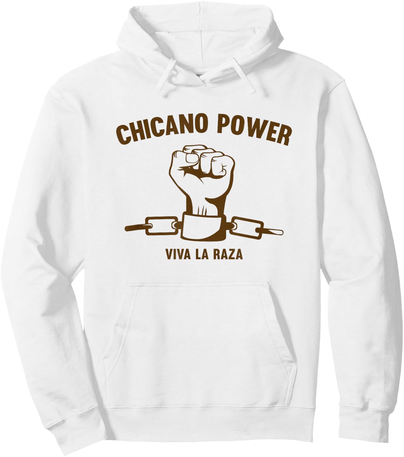 Mexican American Civil Rights Movement Chicano Power Hoodie - Hoodie | White
