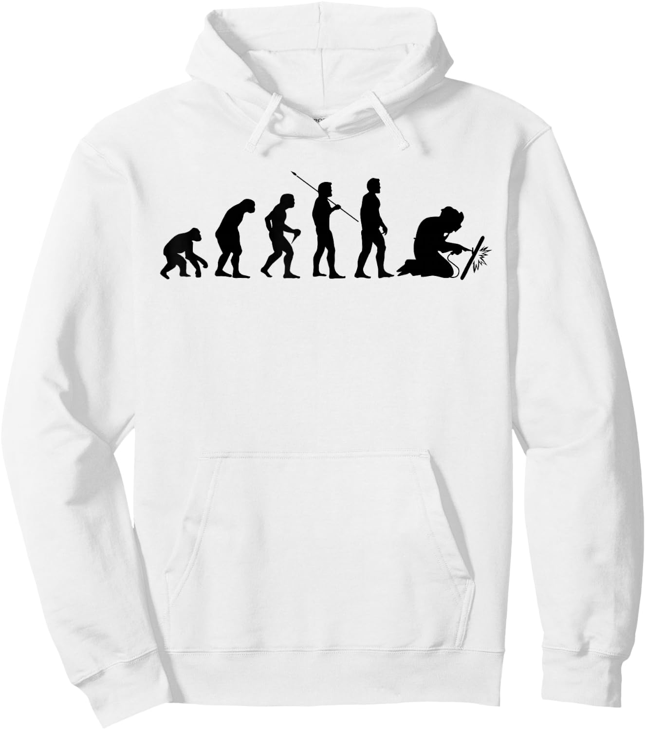 Welder Evolution Craftsman Welding Profession Gift Hoodie - Hoodie | White