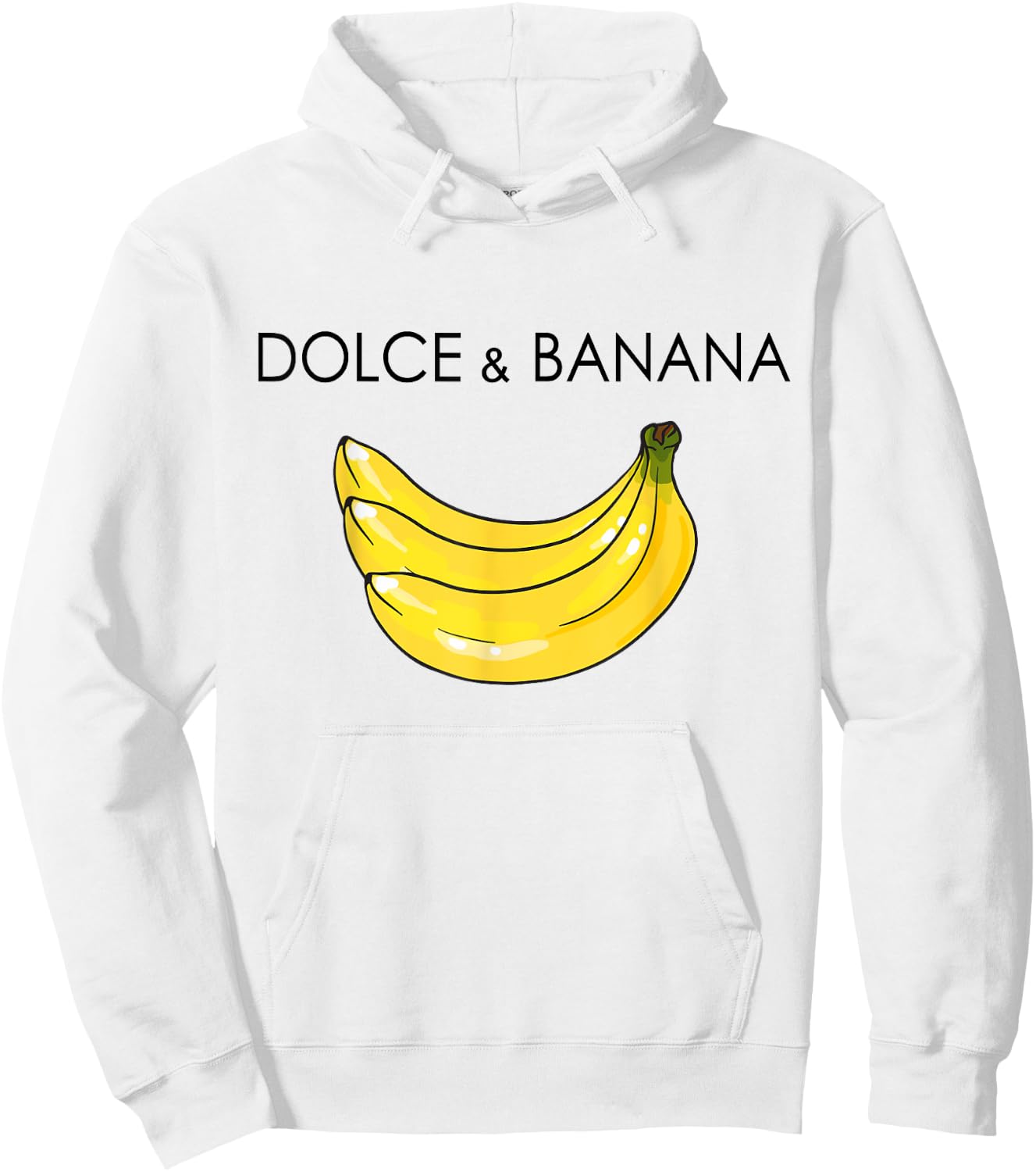 Dolce And Banana Funny Banana Fruit Funny Graphic Design Hoodie - Hoodie | White