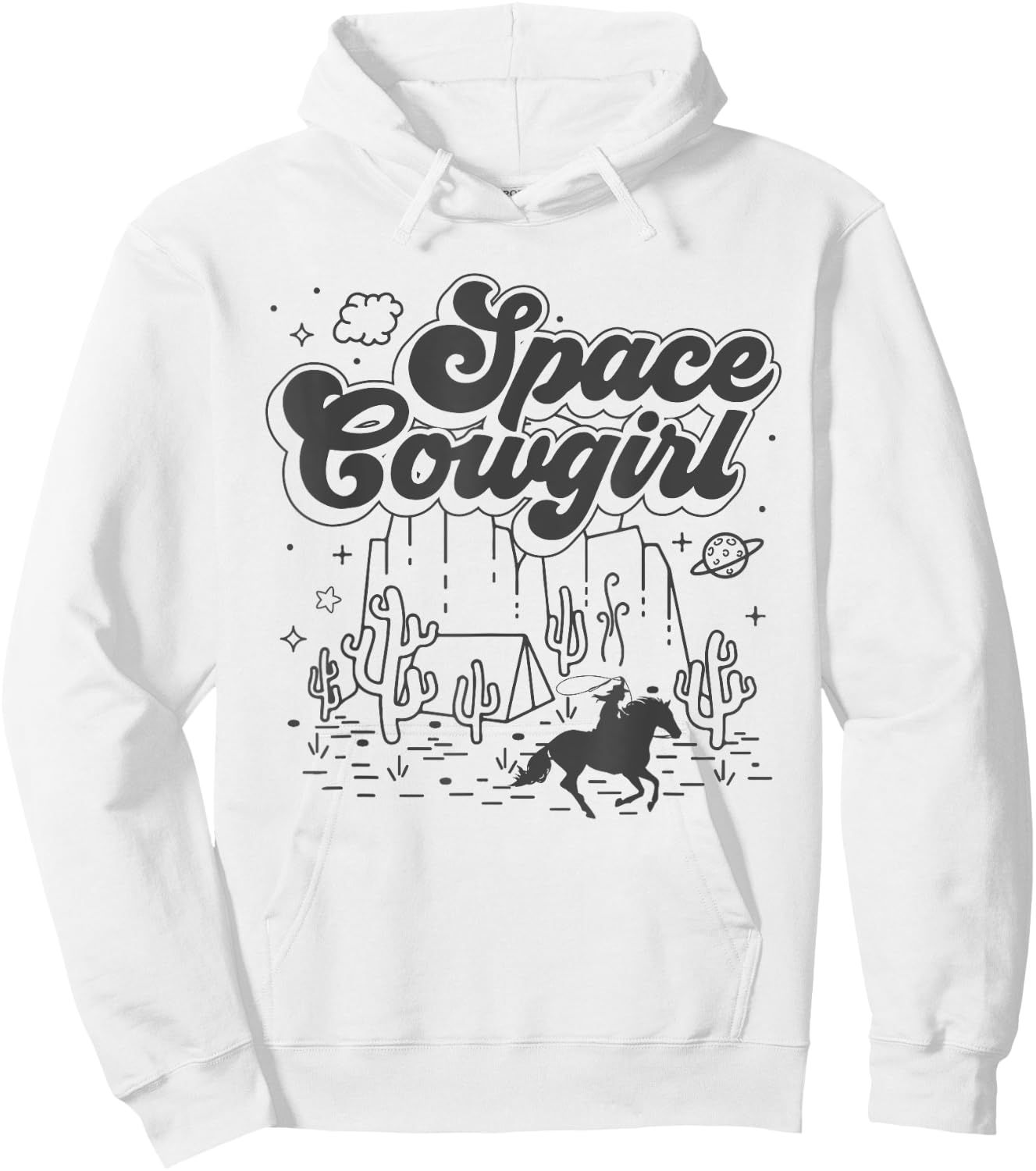Space Cowgirls Shirt Bachelorette Party Rodeo Girls Women Hoodie - Hoodie | White
