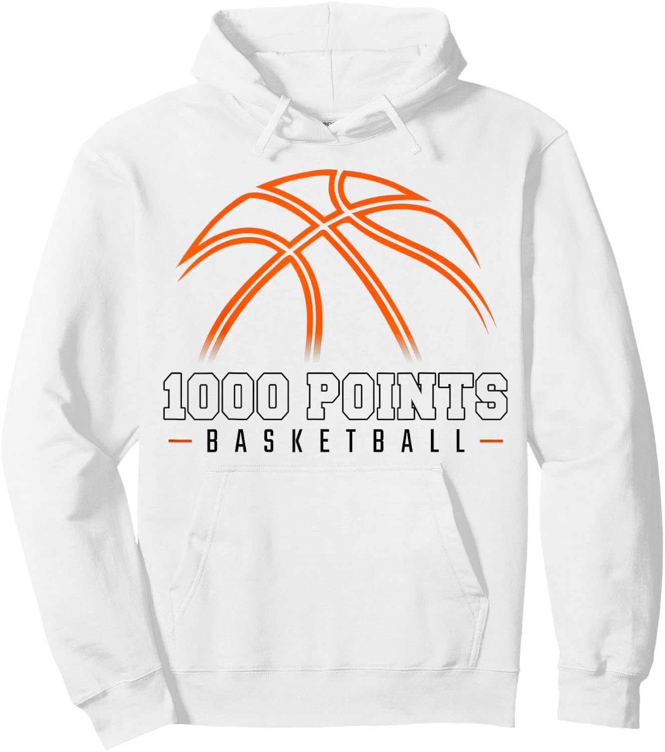 1000 Points Basketball Scorer High School Basketball Player Hoodie - Hoodie | White