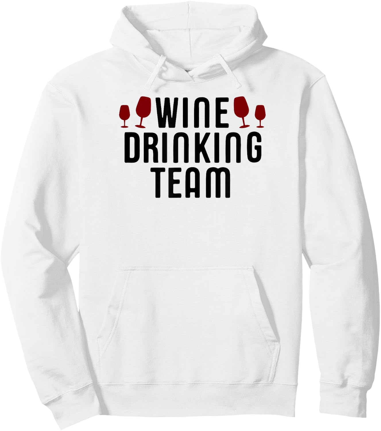 Wine Drinking Team Hoodie - Hoodie | White