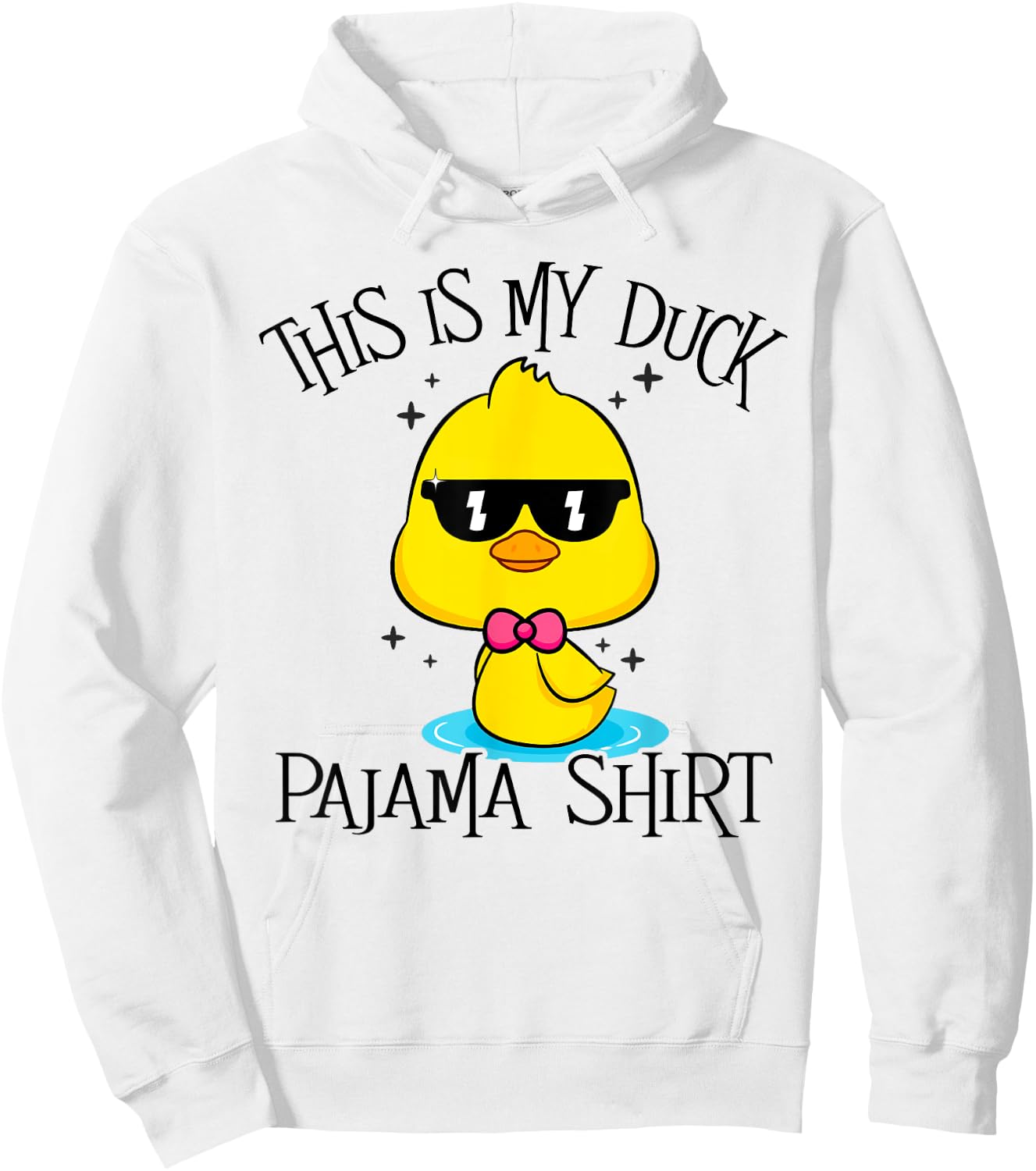This Is My Duck Pajama Fun Duck Halloween Costume Girl Women Hoodie - Hoodie | White