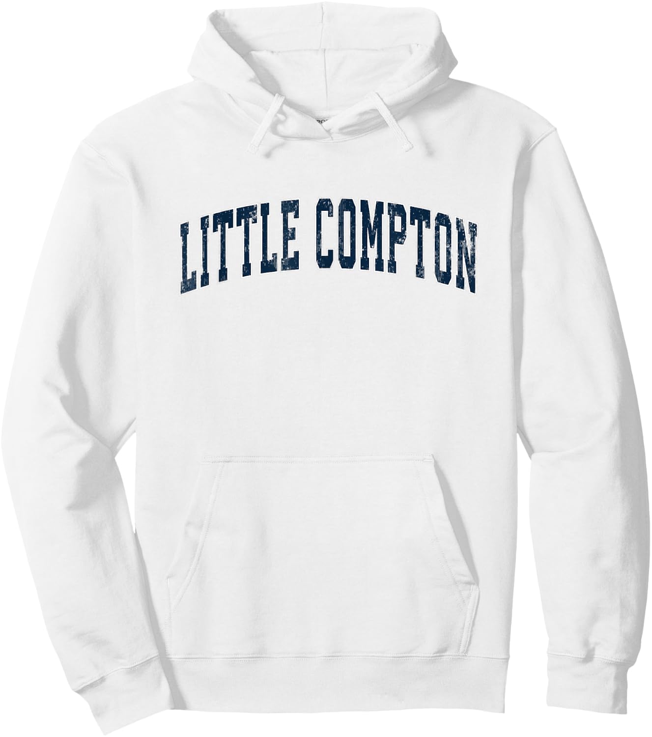 Little Compton Rhode Island RI Vintage Sports Design Navy De Hoodie - Hoodie | White