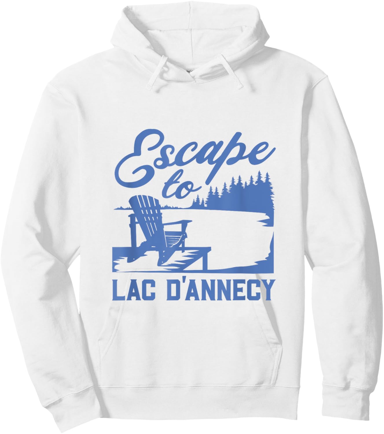 Escape to Lac d’Annecy Hoodie - Hoodie | White