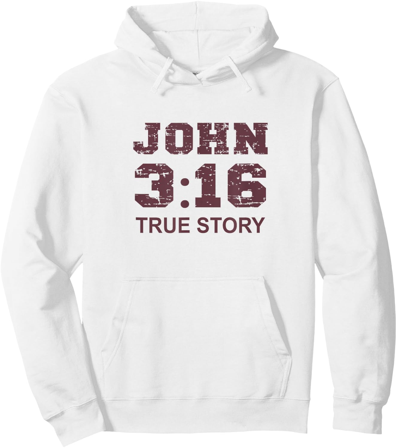 John 3 16 True Story, Faith, Bible Verse Christian women Hoodie - Hoodie | White