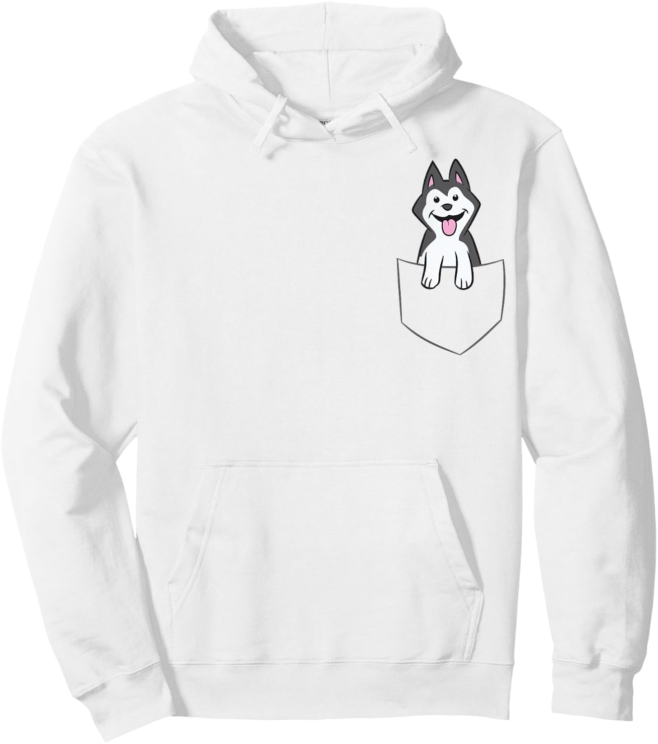 Siberian Husky in Bag Kids Husky in Bag Hoodie - Hoodie | White