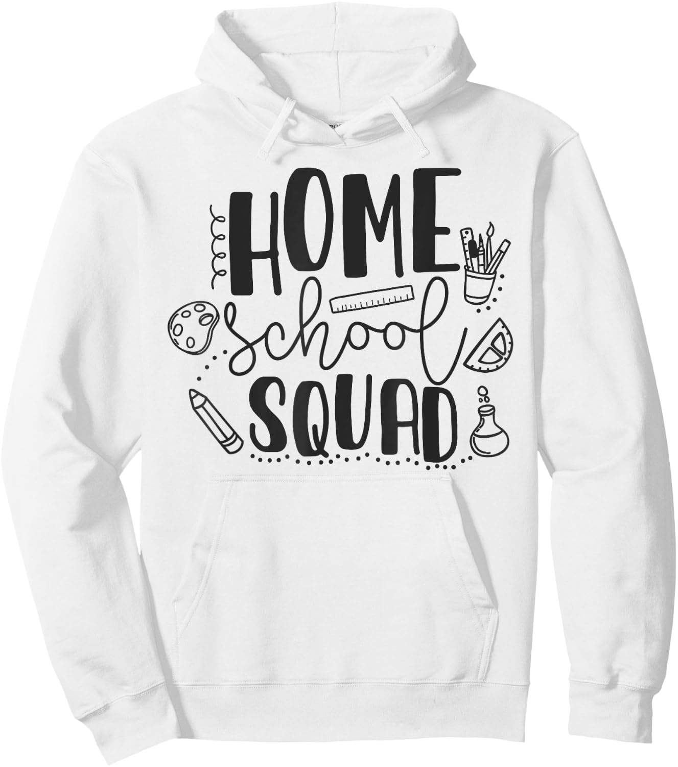First Day Of School Homeschool Squad Teacher Hoodie - Hoodie | White