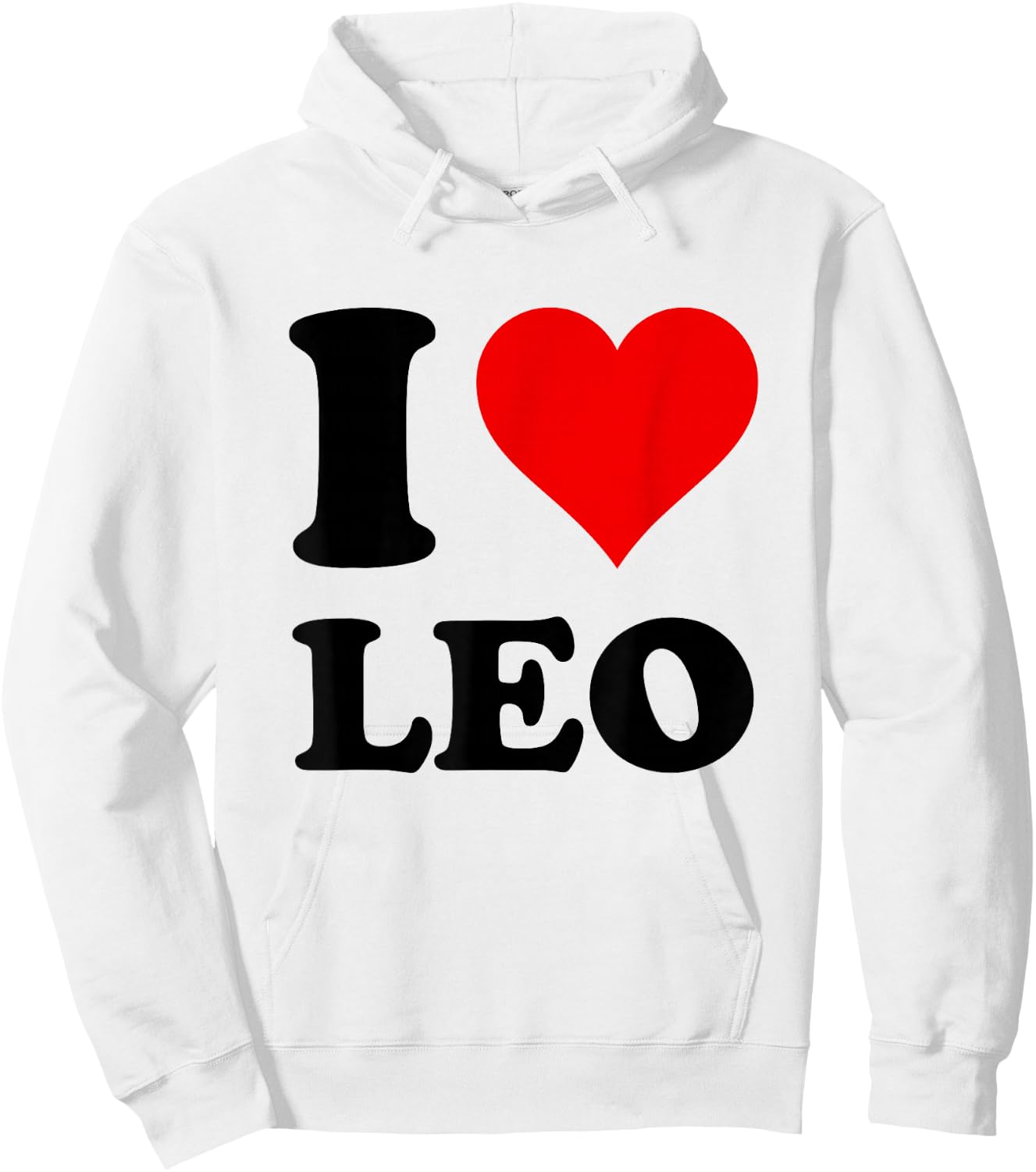 I Love Leo Hoodie - Hoodie | White