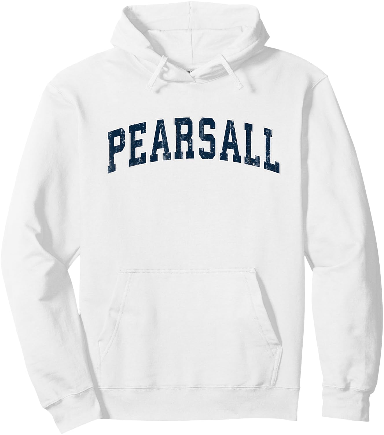 Pearsall Texas TX Vintage Sports Design Navy Design Hoodie - Hoodie | White