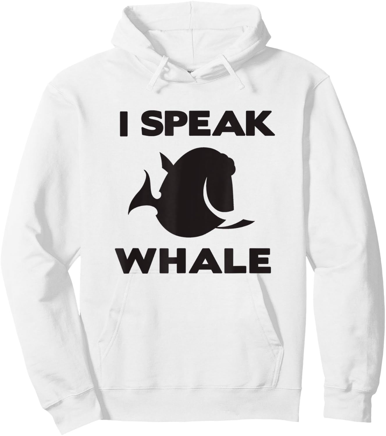 Disney Pixar Finding Nemo Dory I Speak Whale Distressed Logo Hoodie - Hoodie | White