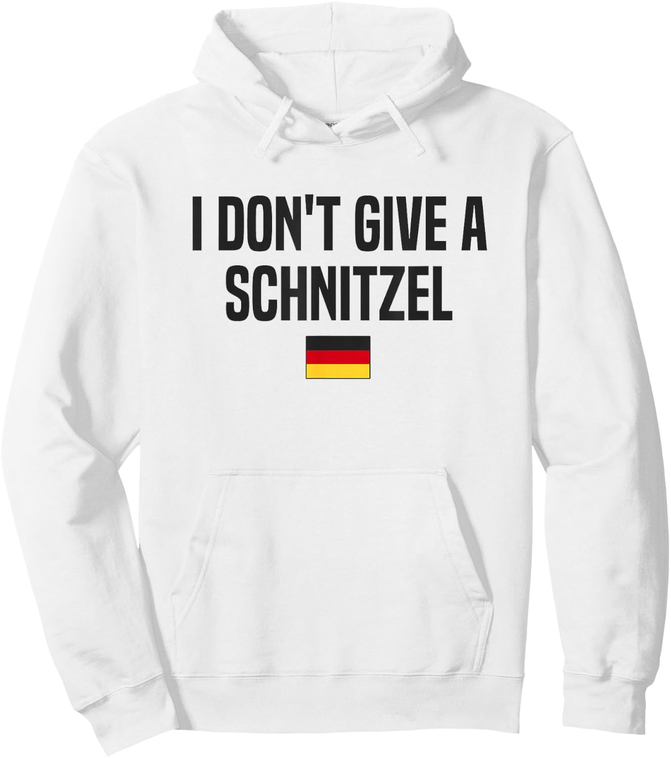 I Don't Give A Schnitzel Germany Funny German Saying Hoodie - Hoodie | White