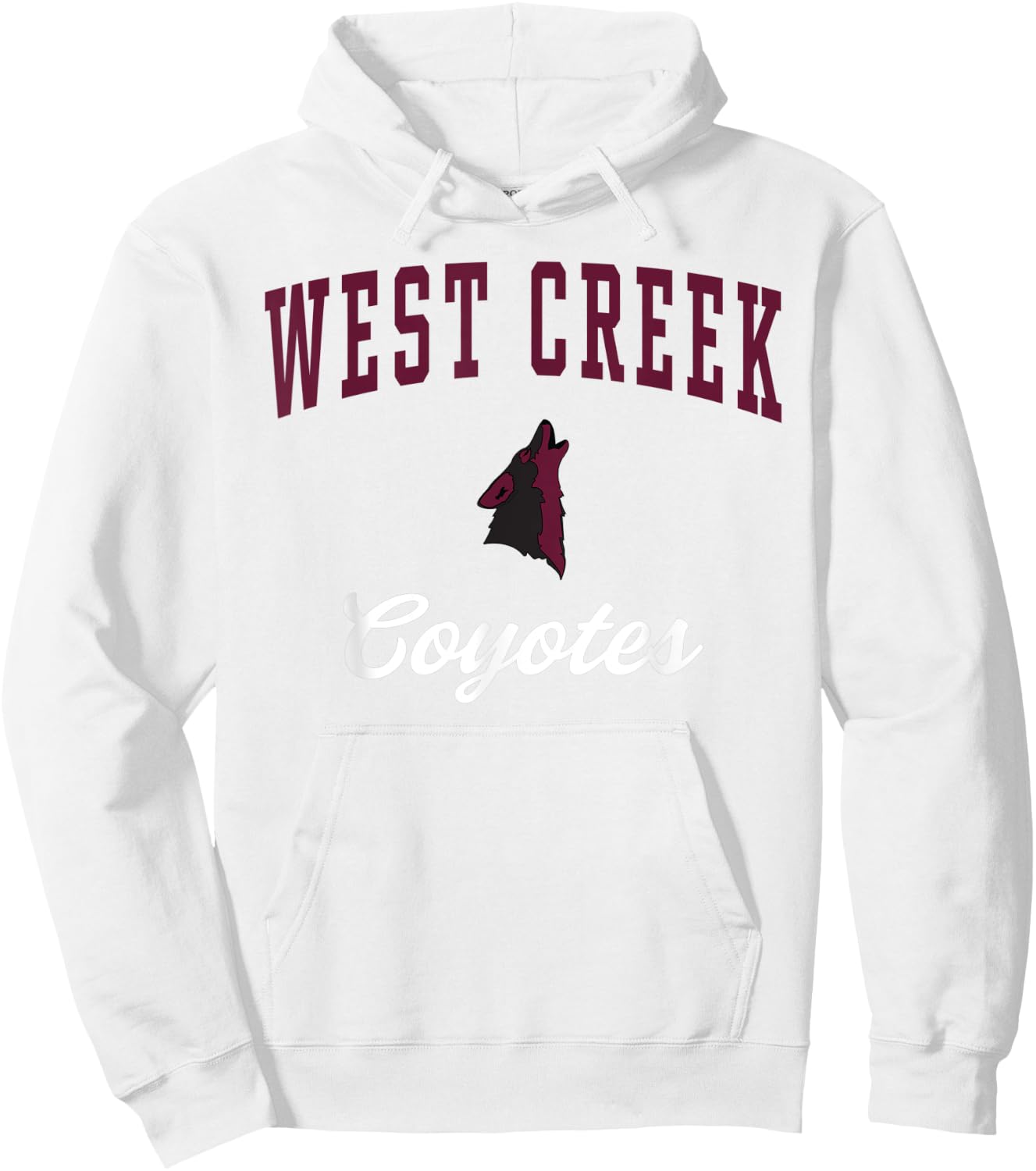 West Creek High School Coyotes Hoodie - Hoodie | White