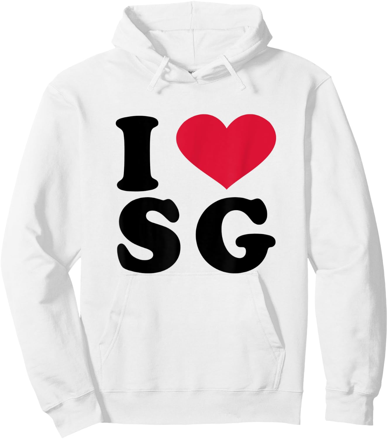 I Love SG Hoodie - Hoodie | White