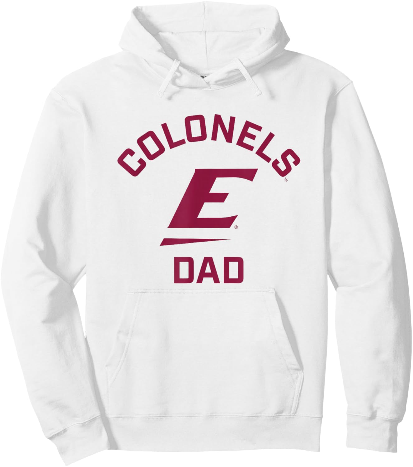 Eastern Kentucky University EKU Colonels Arched Dad Hoodie - Hoodie | White