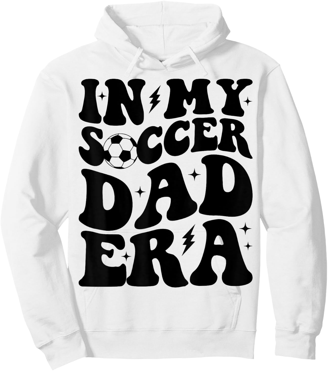 Groovy In My Soccer Dad Era Hoodie - Hoodie | White