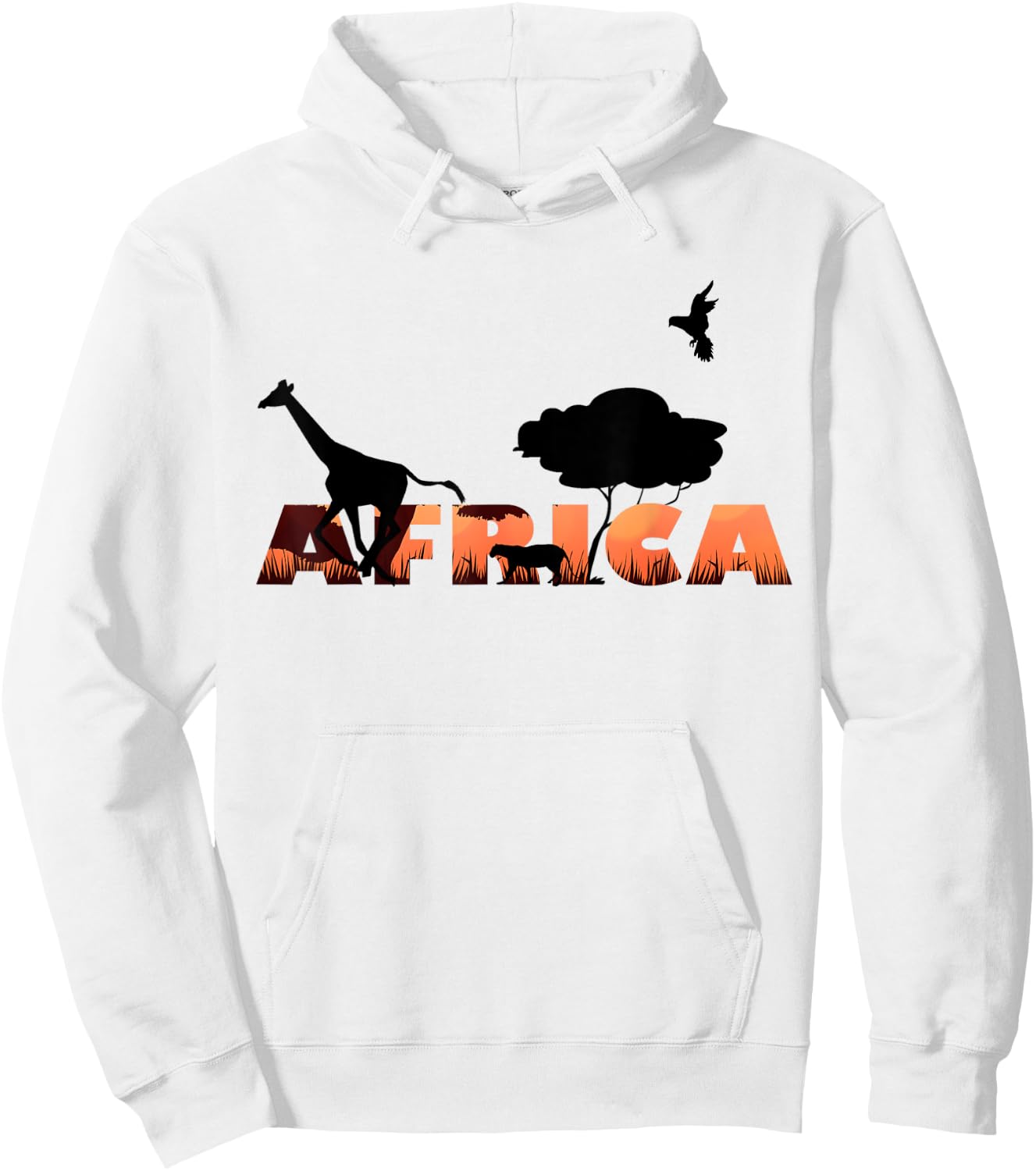 Giraffe Print - African Animals Hoodie - Hoodie | White