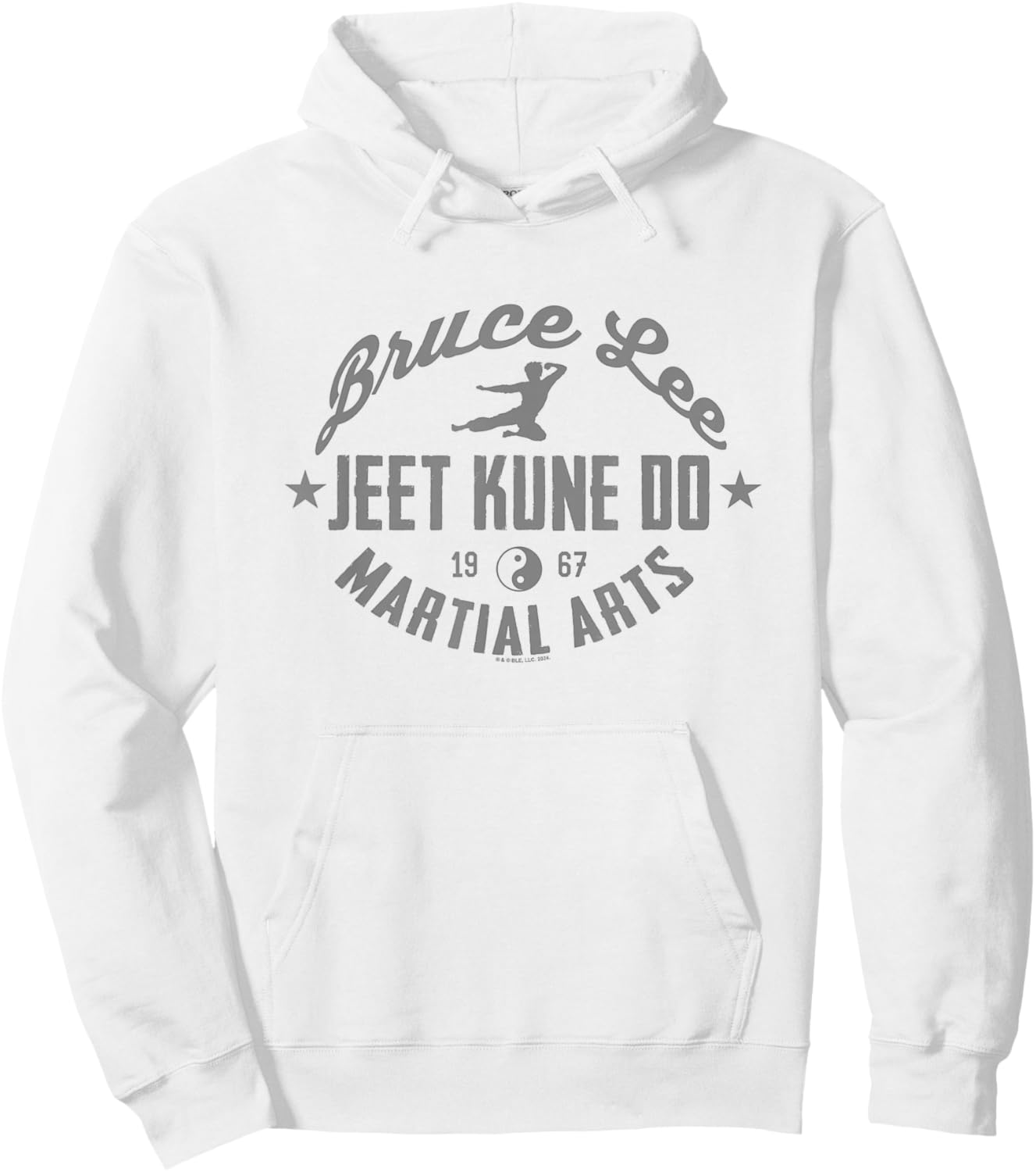 Bruce Lee Jeet Kune Do Martial Arts 1967 Vintage Logo Hoodie - Hoodie | White
