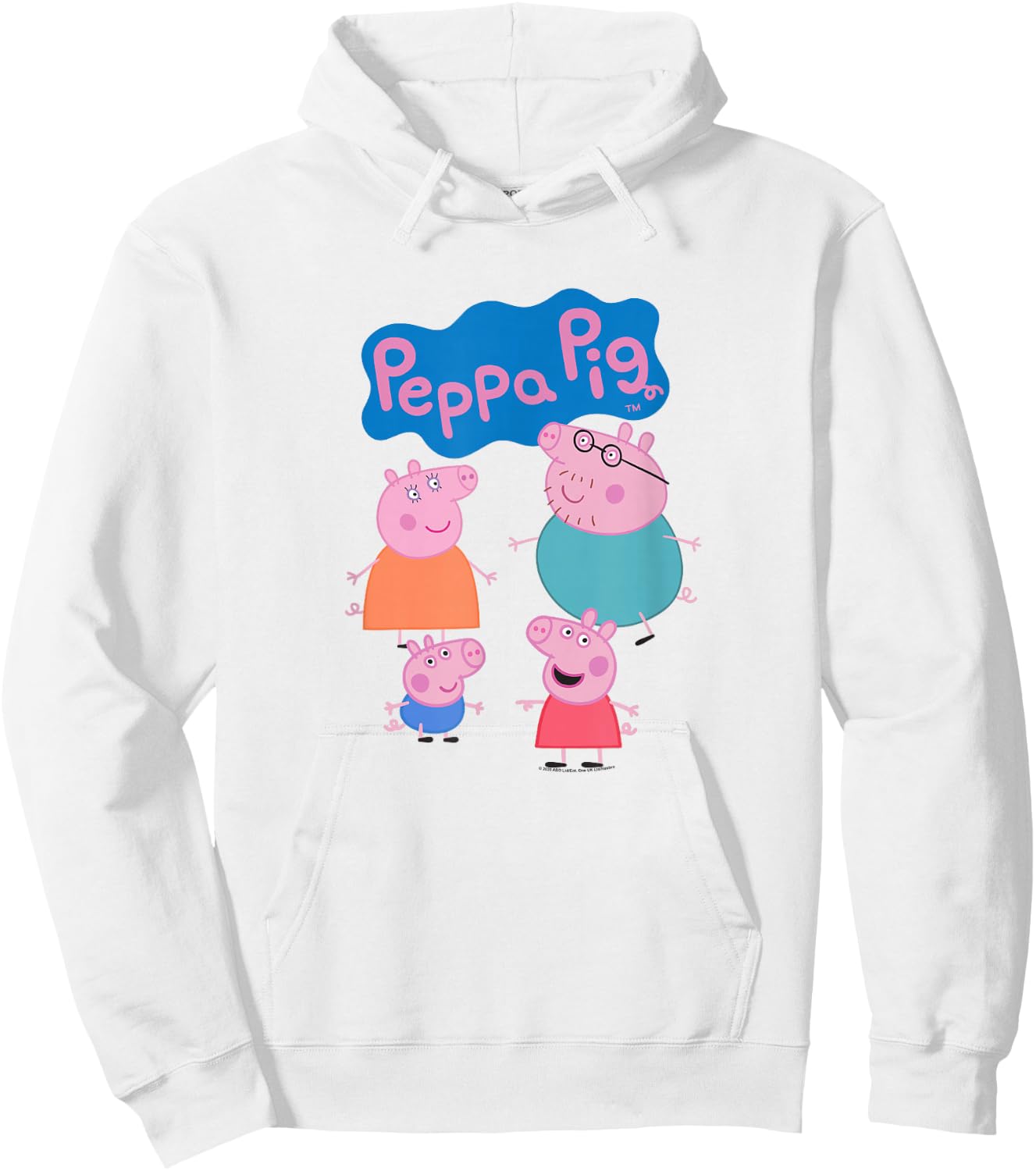 Peppa Pig Family Logo Hoodie - Hoodie | White