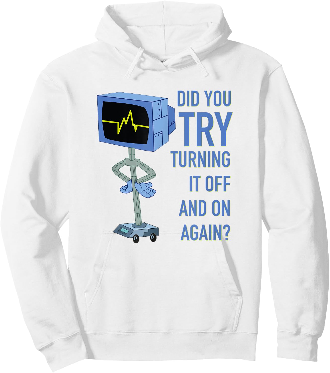 Mademark x SpongeBob SquarePants - Karen Plankton - Did you try turning it off and on again? Hoodie - Hoodie | White
