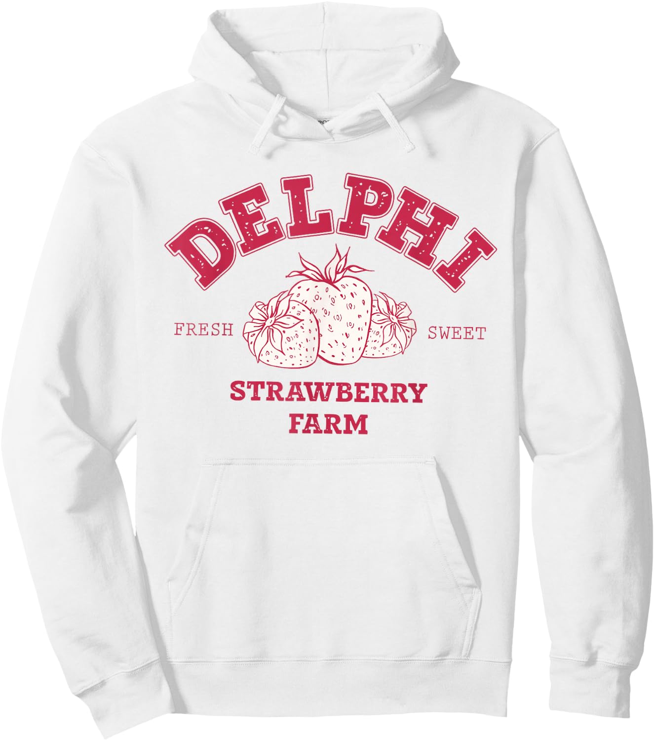 Delphi Strawberry Farm Service Fresh Sweet Hoodie - Hoodie | White