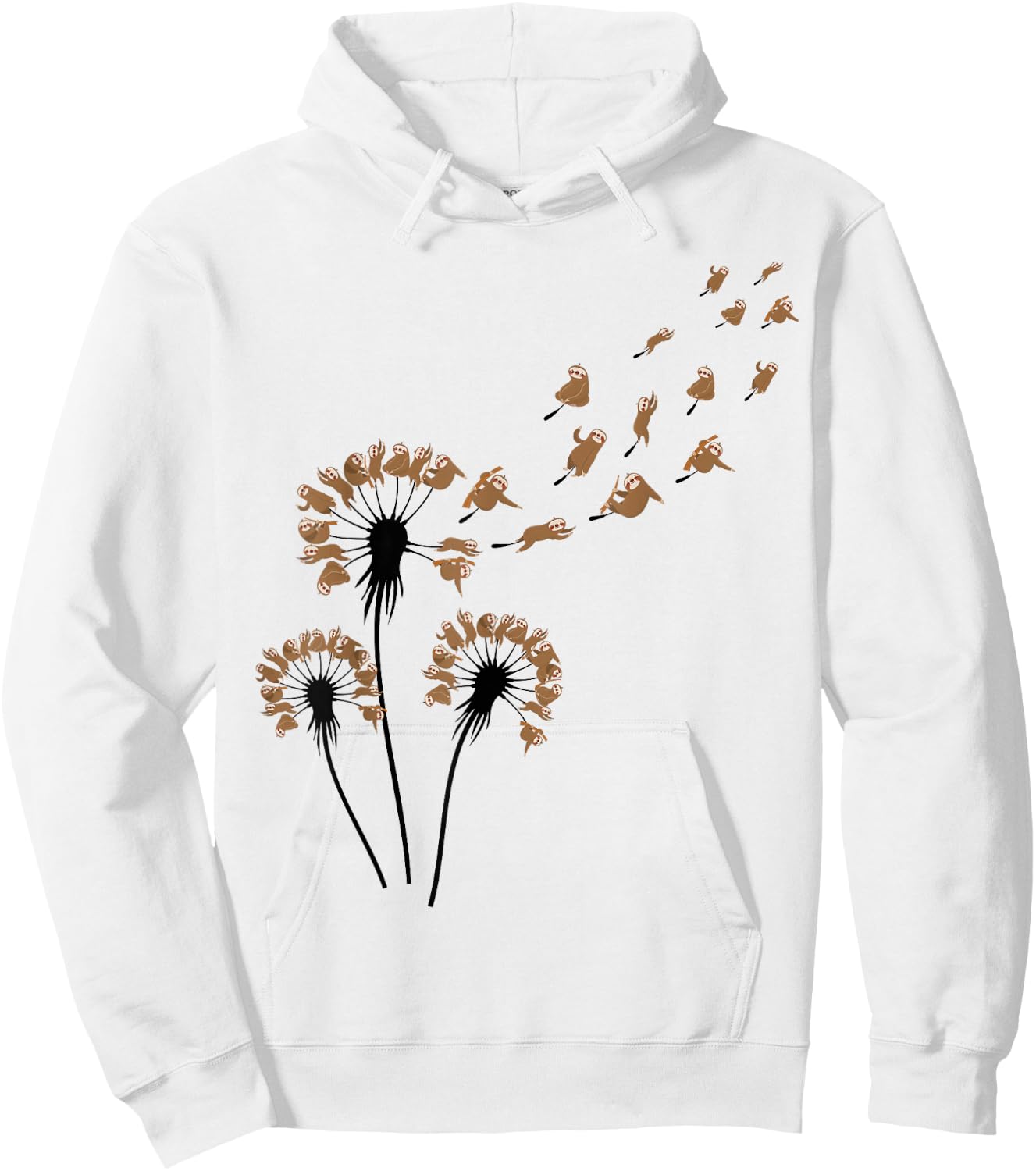 Dandelion Sloths Shirt for Slot Lover | Sloth Hoodie - Hoodie | White