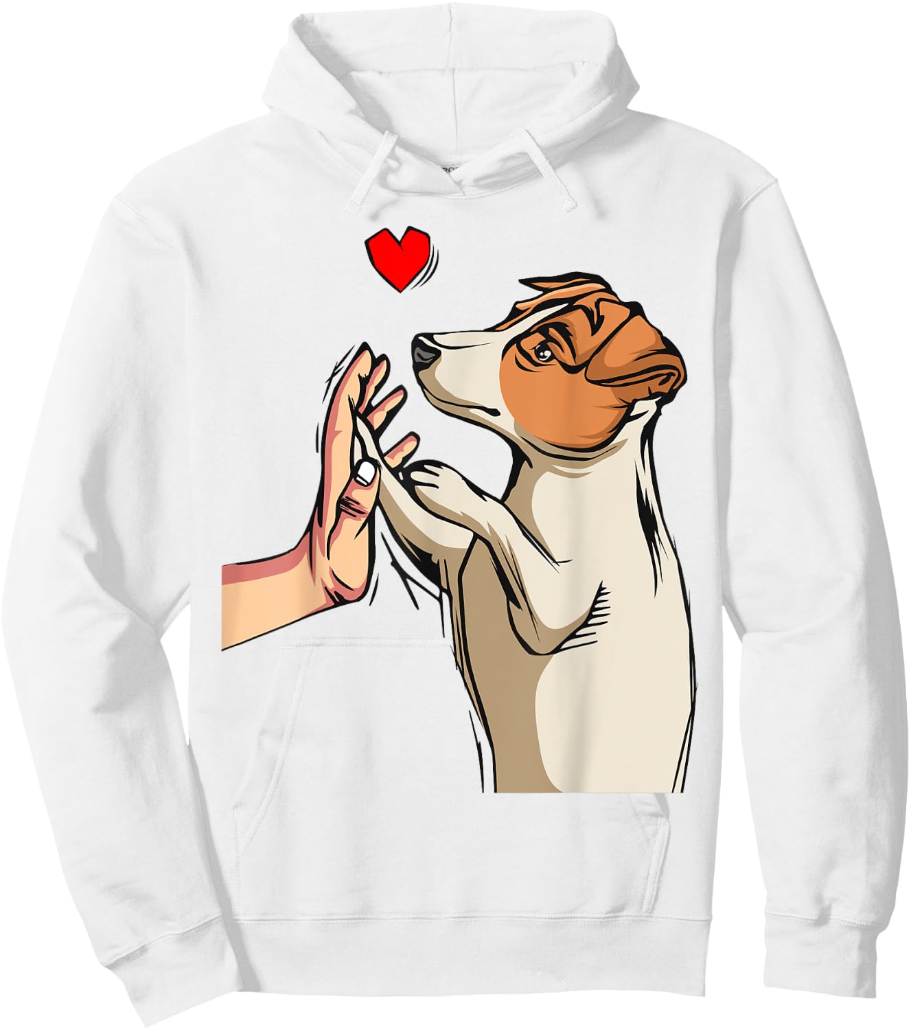 Jack Russell Terrier Love Dog Mom Funny Girls Gift Hoodie - Hoodie | White