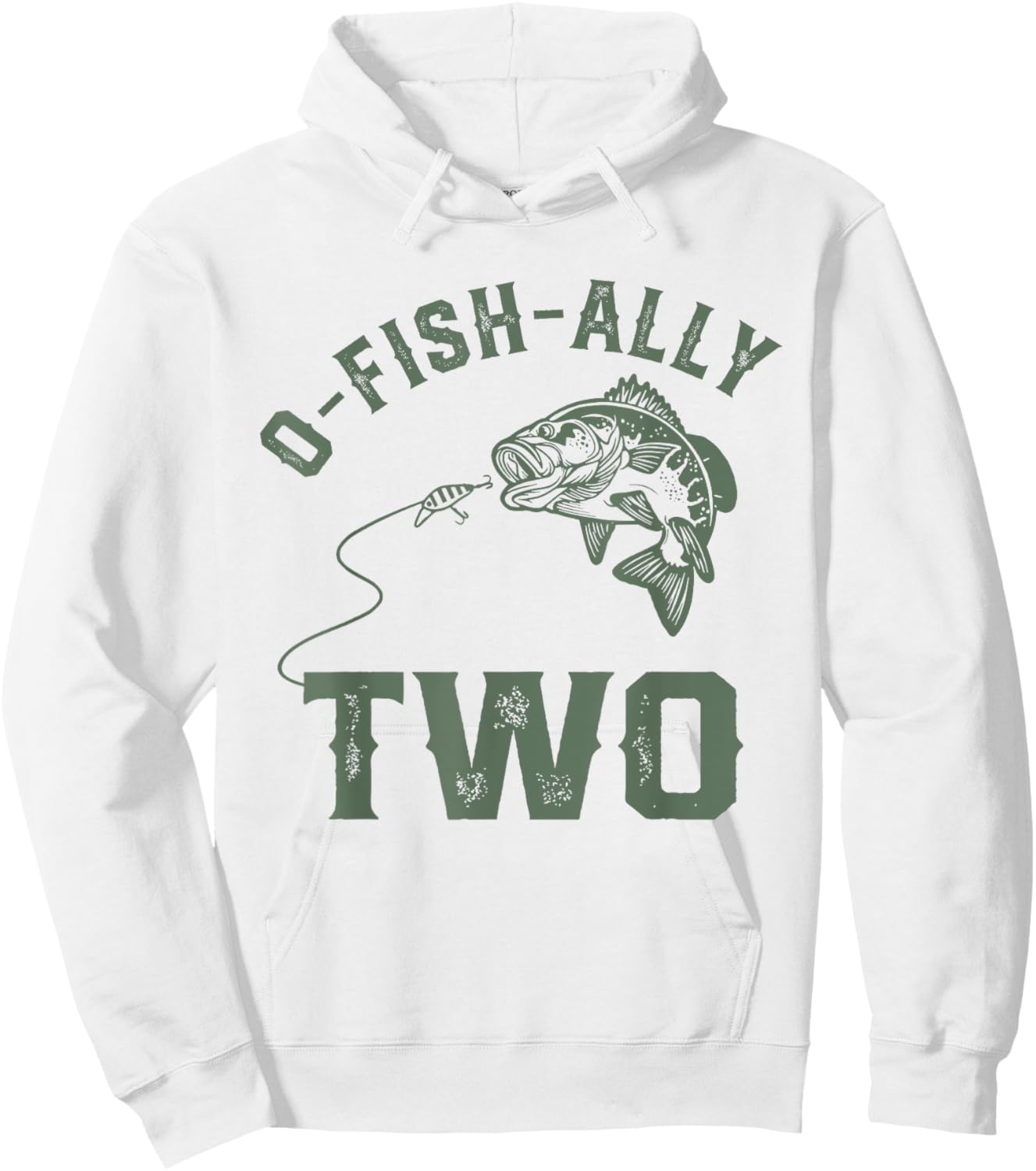 O-fish-ally Two Birthday Decorations 2nd Birthday Boy Hoodie - Hoodie | White