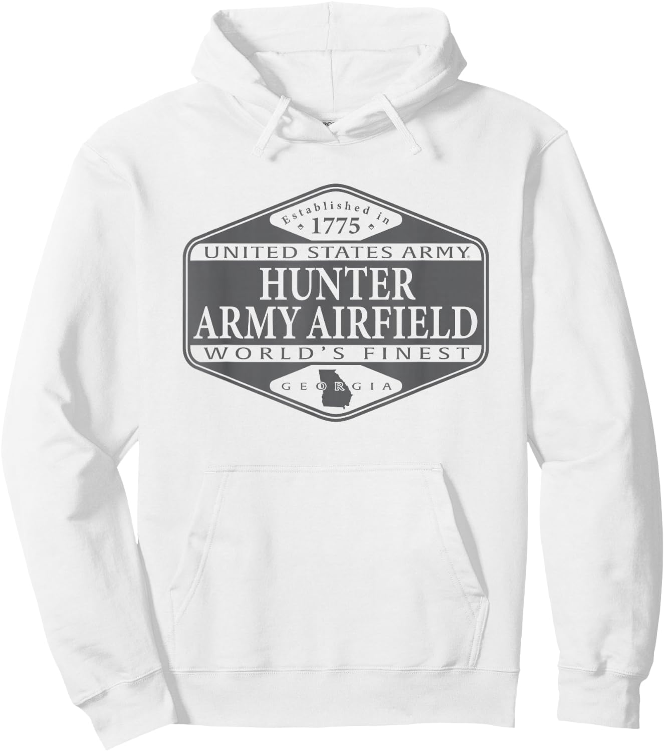 Hunter Army Airfield United States Military World's Finest Hoodie - Hoodie | White